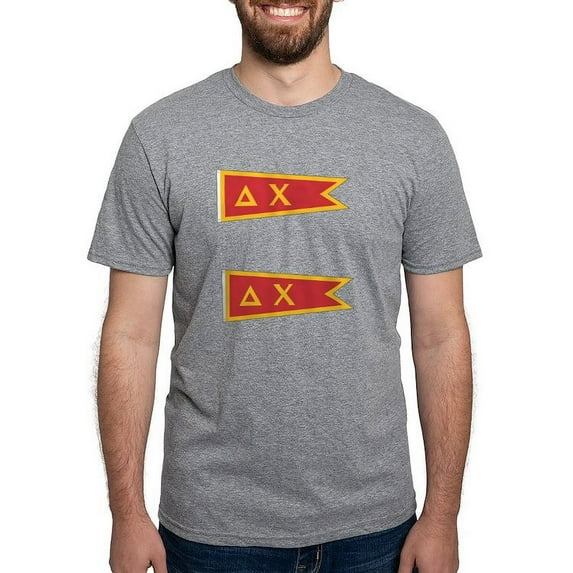 CafePress - Delta Chi Flag T Shirt - Mens Tri-blend T-Shirt