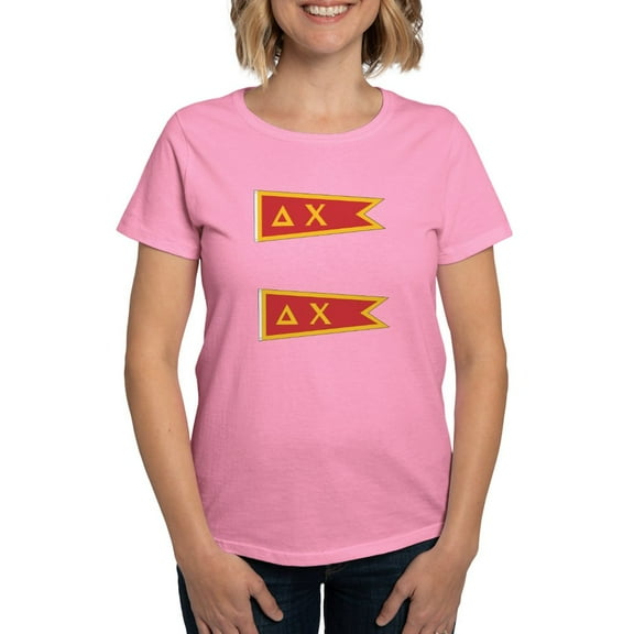 CafePress - Delta Chi Flag T Shirt - Women's Traditional Fit Dark T-Shirt
