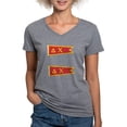 thumbnail image 1 of CafePress - Delta Chi Flag T Shirt - Women's V-Neck Dark T-Shirt, 1 of 4