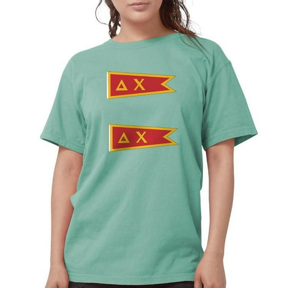 CafePress - Delta Chi Flag T Shirt - Womens Comfort Colors® Shirt
