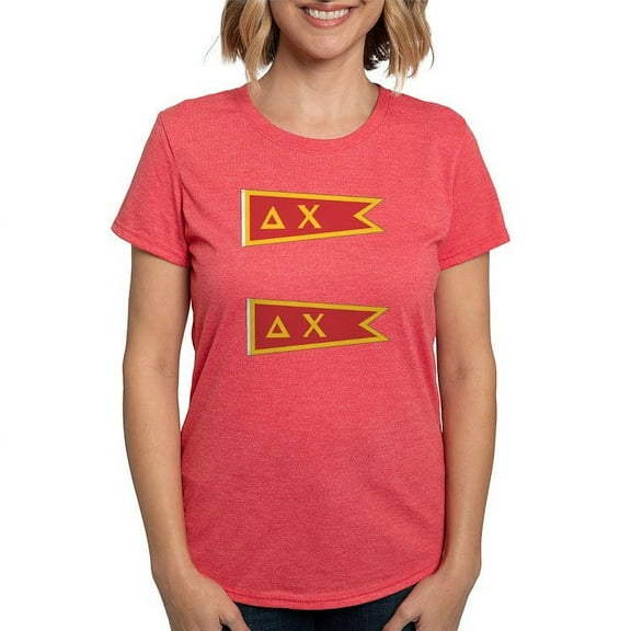 CafePress - Delta Chi Flag T Shirt - Womens Tri-blend T-Shirt