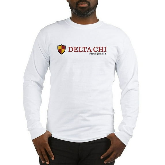CafePress - Delta Chi Fraternity Full Color Logo Long Sleeve T Shirt - Unisex Cotton Long Sleeve T-Shirt