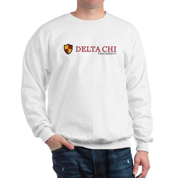 CafePress - Delta Chi Fraternity Full Color Logo Sweatshirt - Crew Neck Sweatshirt
