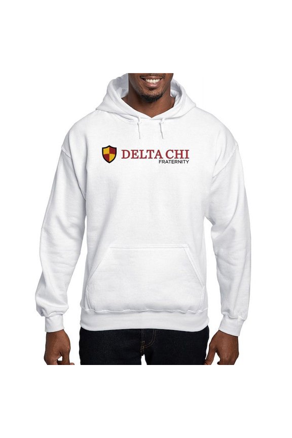 - Delta Chi Fraternity Full Color Logo Sweatshirt - Pullover Hoodie, Hooded Sweatshirt