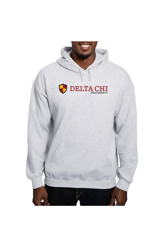 - Delta Chi Fraternity Full Color Logo Sweatshirt - Pullover Hoodie, Hooded Sweatshirt