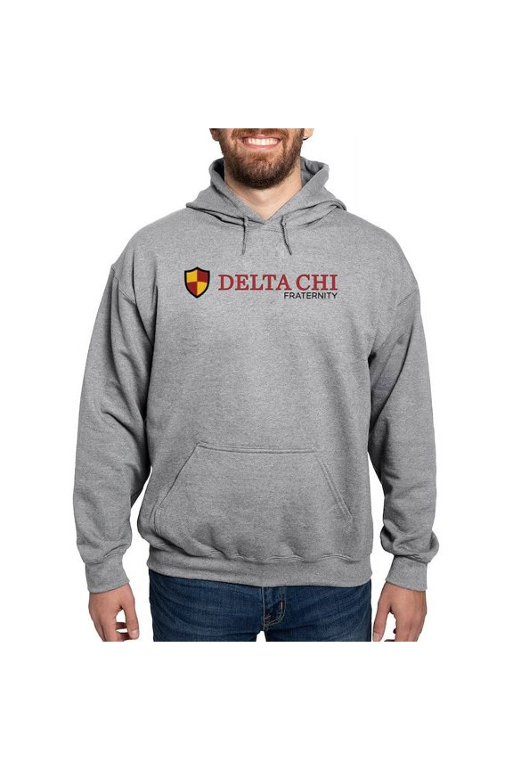 - Delta Chi Fraternity Full Color Logo Sweatshirt - Pullover Hoodie, Hooded Sweatshirt