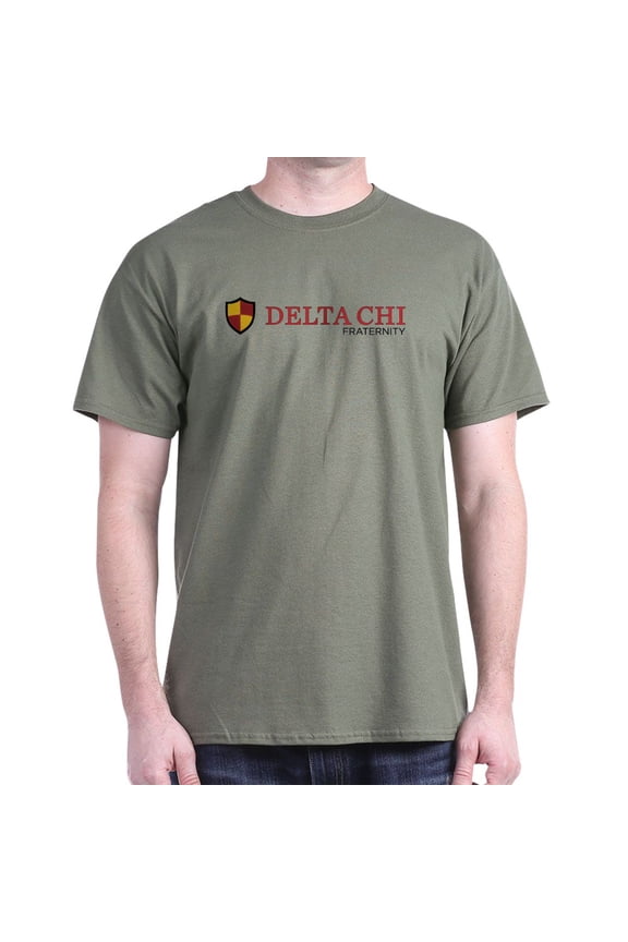 - Delta Chi Fraternity Full Color Logo T Shirt - Men's Classic Graphic Cotton T-Shirt