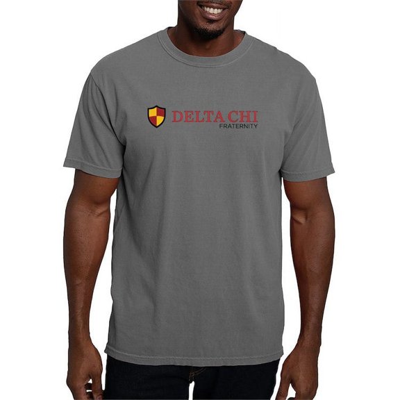 CafePress - Delta Chi Fraternity Full Color Logo T Shirt - Mens Comfort Colors Shirt