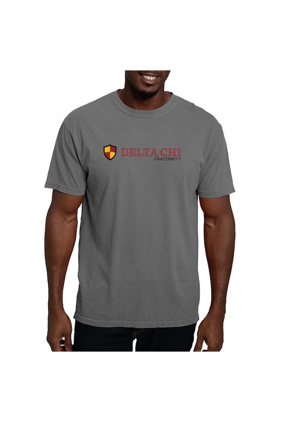 - Delta Chi Fraternity Full Color Logo T Shirt - Mens Comfort Colors Shirt