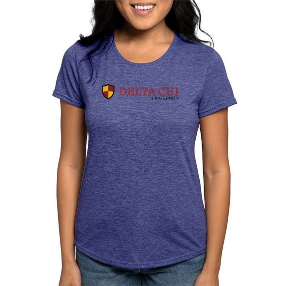 CafePress - Delta Chi Fraternity Full Color Logo T Shirt - Womens Tri-blend T-Shirt