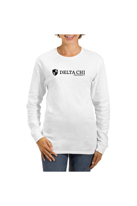 - Delta Chi Fraternity Logo Long Sleeve T Shirt - Women's Long Sleeve Graphic Casual T-Shirt