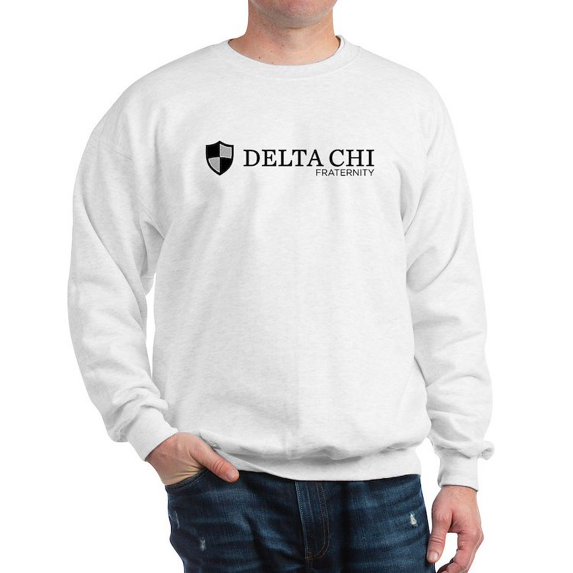 CafePress - Delta Chi Fraternity Logo Sweatshirt - Crew Neck Sweatshirt