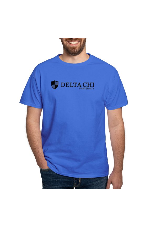 - Delta Chi Fraternity Logo T Shirt - Men's Classic Graphic Cotton T-Shirt