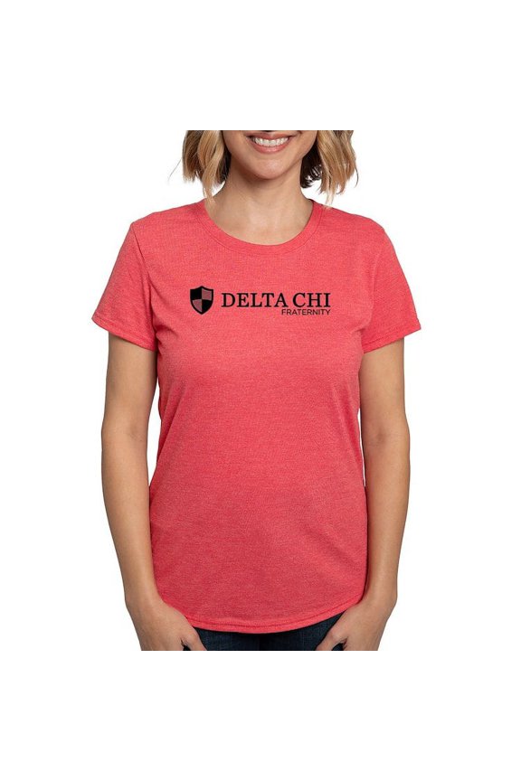 - Delta Chi Fraternity Logo T Shirt - Womens Tri-blend T-Shirt