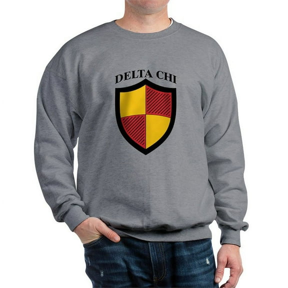 CafePress - Delta Chi Full Color Icon Sweatshirt - Crew Neck Sweatshirt