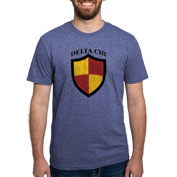 CafePress - Delta Chi Full Color Icon T Shirt - Mens Tri-blend T-Shirt