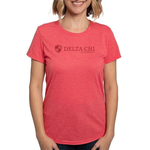 CafePress - Delta Chi Logo Red T Shirt - Womens Tri-blend T-Shirt