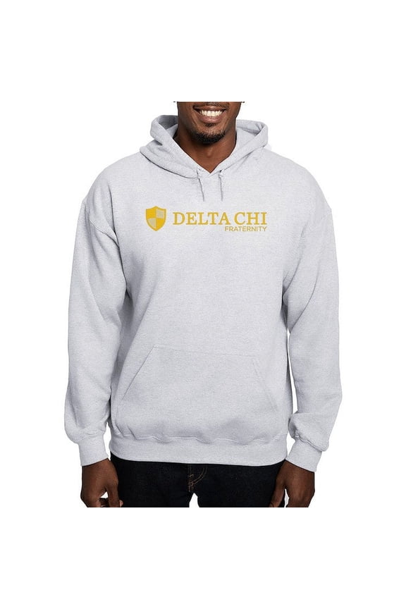 - Delta Chi Logo Yellow Sweatshirt - Pullover Hoodie, Hooded Sweatshirt