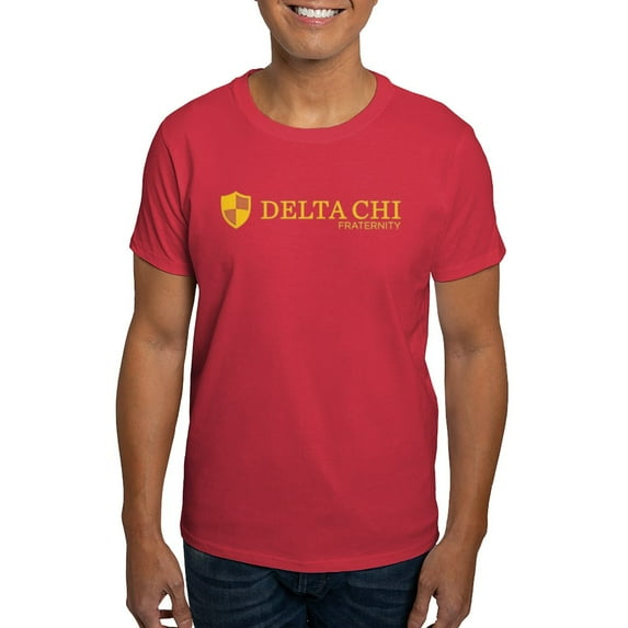CafePress - Delta Chi Logo Yellow T Shirt - Men's Classic Graphic Cotton T-Shirt