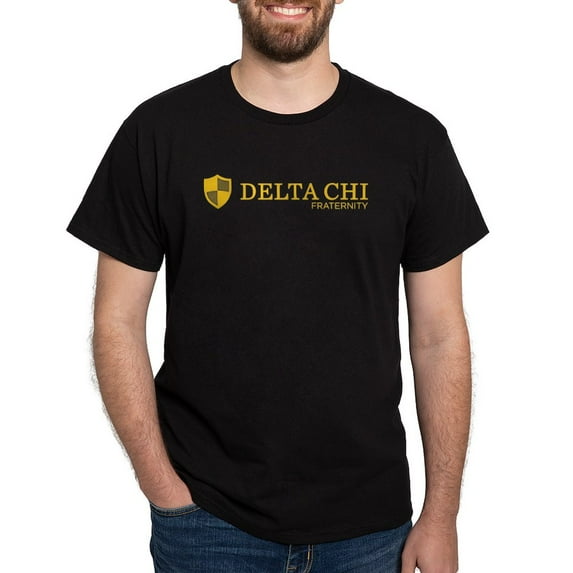 CafePress - Delta Chi Logo Yellow T Shirt - Men's Classic Graphic Cotton T-Shirt
