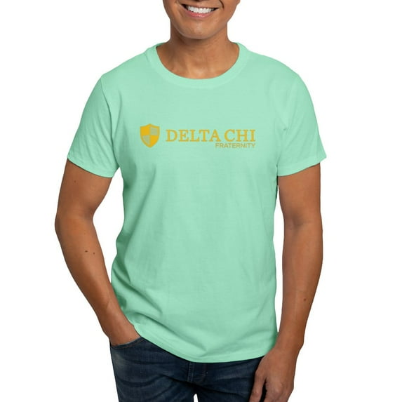 CafePress - Delta Chi Logo Yellow T Shirt - Men's Classic Graphic Cotton T-Shirt