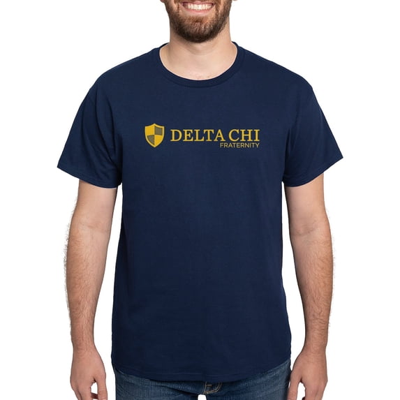 CafePress - Delta Chi Logo Yellow T Shirt - Men's Classic Graphic Cotton T-Shirt