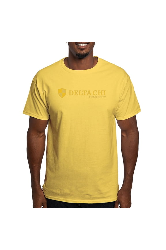 - Delta Chi Logo Yellow T Shirt - Men's Classic Graphic T-Shirt