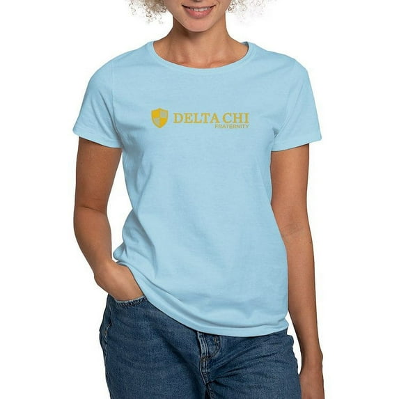 CafePress - Delta Chi Logo Yellow T Shirt - Women's Classic T-Shirt