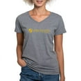 thumbnail image 1 of CafePress - Delta Chi Logo Yellow T Shirt - Women's V-Neck Dark T-Shirt, 1 of 4