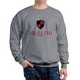 thumbnail image 1 of CafePress - Delta Chi Vertical Black And Red Logo Sweatshirt - Crew Neck Sweatshirt, 1 of 4