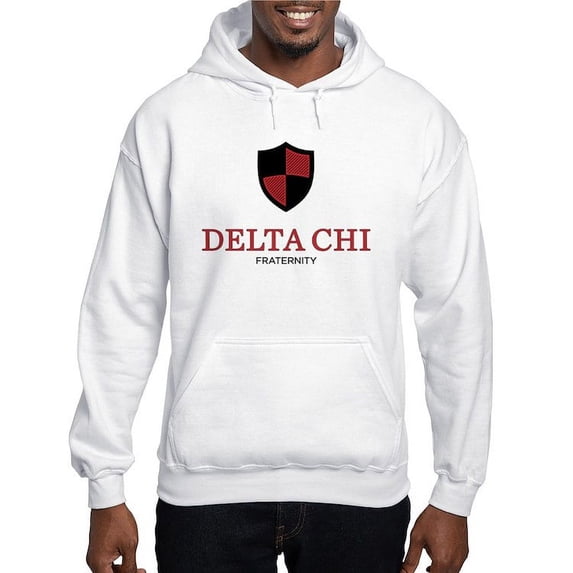 CafePress - Delta Chi Vertical Black And Red Logo Sweatshirt - Pullover Hoodie, Hooded Sweatshirt