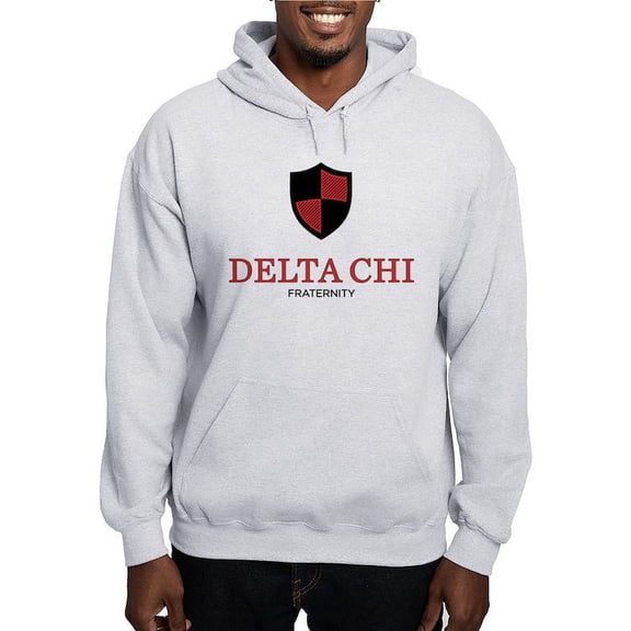 CafePress - Delta Chi Vertical Black And Red Logo Sweatshirt - Pullover Hoodie, Hooded Sweatshirt