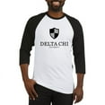 thumbnail image 1 of CafePress - Delta Chi Vertical Black Logo Baseball Jersey - Cotton Baseball Jersey, 3/4 Raglan Sleeve Shirt, 1 of 4