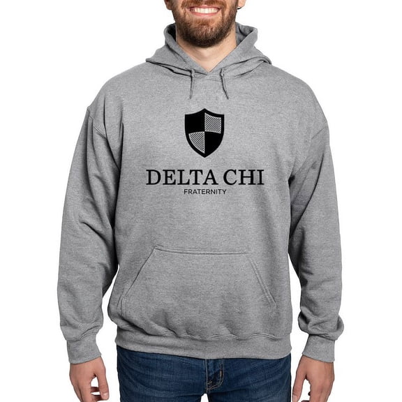 CafePress - Delta Chi Vertical Black Logo Sweatshirt - Pullover Hoodie, Hooded Sweatshirt