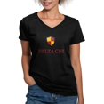 thumbnail image 1 of CafePress - Delta Chi Vertical Color Logo T Shirt - Women's V-Neck Dark T-Shirt, 1 of 4