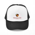 thumbnail image 1 of CafePress - Delta Chi Vertical Color Logo - Adjustable Unisex Printed Trucker Hat with Mesh Back, 1 of 8
