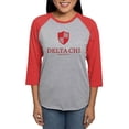 thumbnail image 1 of CafePress - Delta Chi Vertical Red Logo Long Sleeve T Shirt - Womens Baseball Tee, 1 of 4