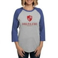 thumbnail image 1 of CafePress - Delta Chi Vertical Red Logo Long Sleeve T Shirt - Womens Baseball Tee, 1 of 4