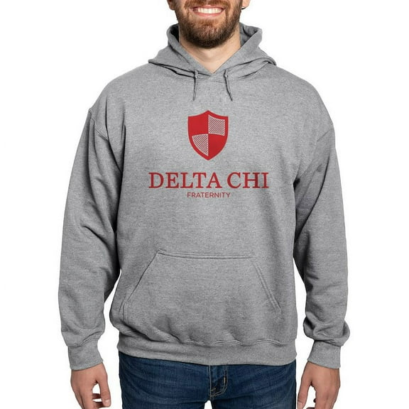 CafePress - Delta Chi Vertical Red Logo Sweatshirt - Pullover Hoodie, Hooded Sweatshirt