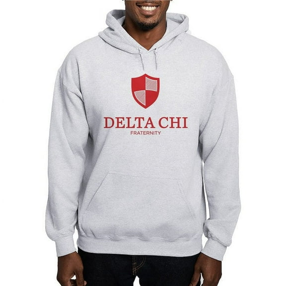 CafePress - Delta Chi Vertical Red Logo Sweatshirt - Pullover Hoodie, Hooded Sweatshirt
