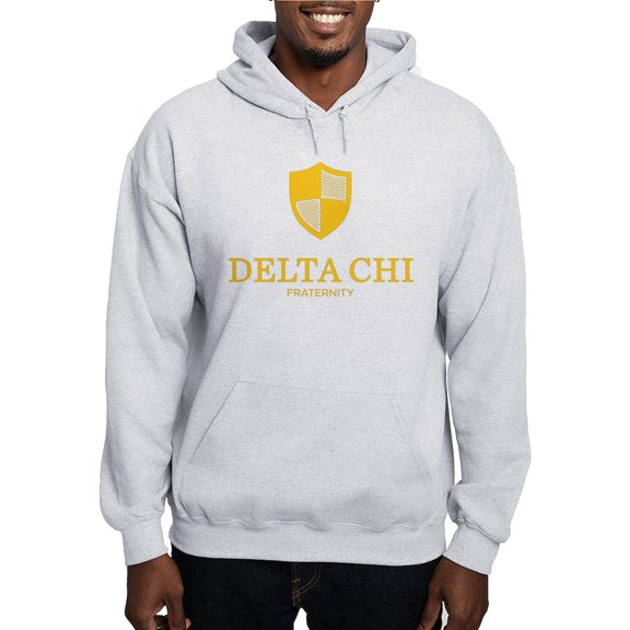 CafePress - Delta Chi Vertical Yellow Logo Sweatshirt - Pullover Hoodie, Hooded Sweatshirt