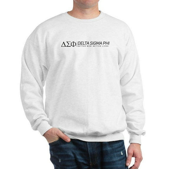 CafePress - Delta Sigma Phi Black Logo Sweatshirt - Crew Neck Sweatshirt