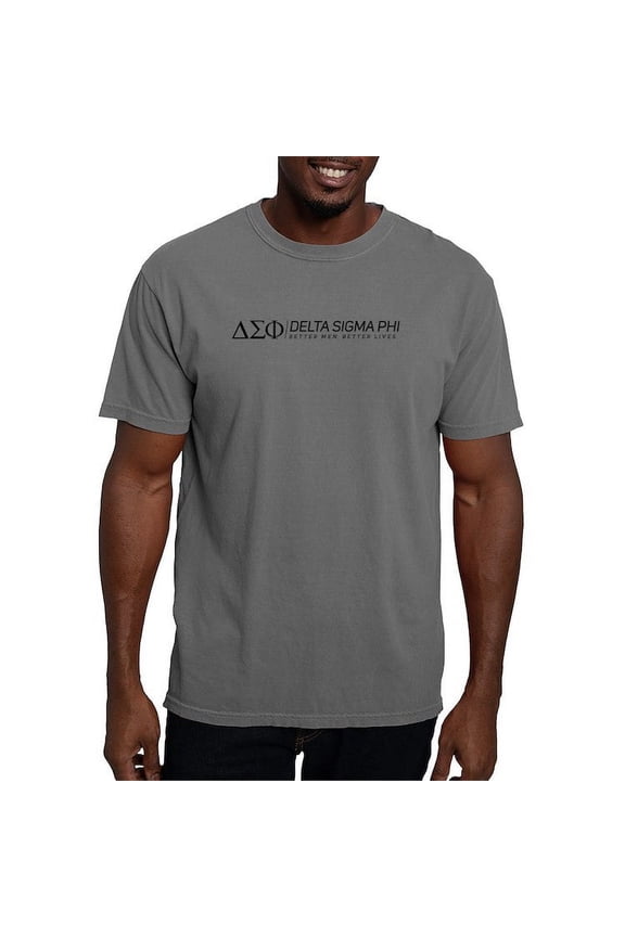 - Delta Sigma Phi Black Logo T Shirt - Mens Comfort Colors Shirt