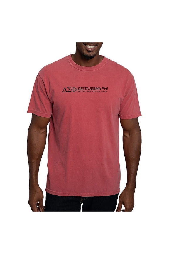 - Delta Sigma Phi Black Logo T Shirt - Mens Comfort Colors Shirt