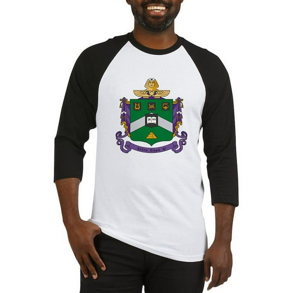 CafePress - Delta Sigma Phi Coat Of Arms Baseball Jersey - Cotton Baseball Jersey, 3/4 Raglan Sleeve Shirt