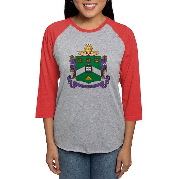 CafePress - Delta Sigma Phi Coat Of Arms Long Sleeve T Shirt - Womens Baseball Tee