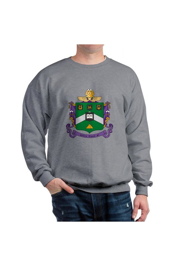 - Delta Sigma Phi Coat Of Arms Sweatshirt - Crew Neck Sweatshirt