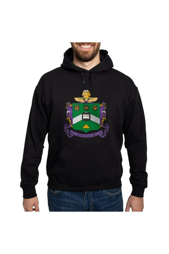 - Delta Sigma Phi Coat Of Arms Sweatshirt - Pullover Hoodie, Classic, Comfortable Hooded Sweatshirt