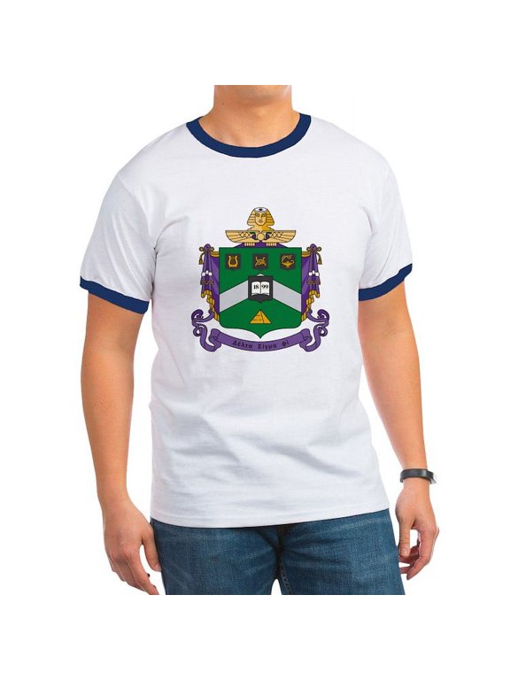 - Delta Sigma Phi Coat Of Arms T Shirt - 100% Cotton Ringed T-Shirt