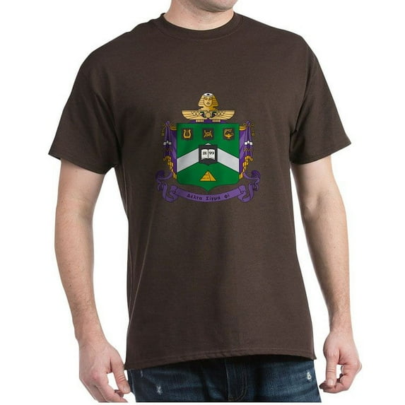 CafePress - Delta Sigma Phi Coat Of Arms T Shirt - Men's Classic Graphic Cotton T-Shirt